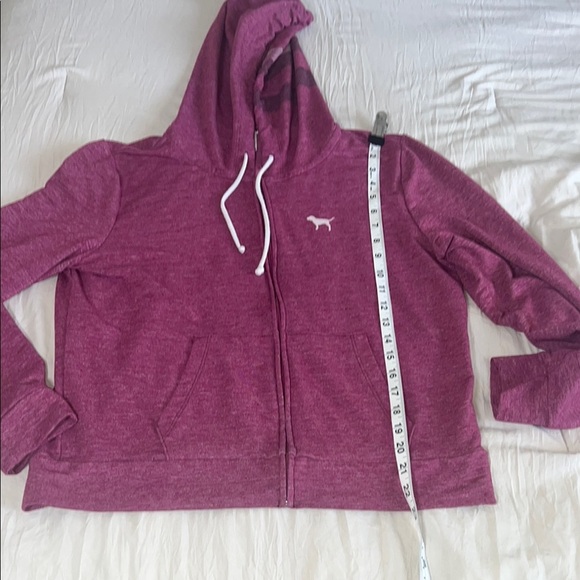Victoria's Secret Pink 3/4 Sleeve‎ Hoodie Sweatshirt  Large - Picture 7 of 8